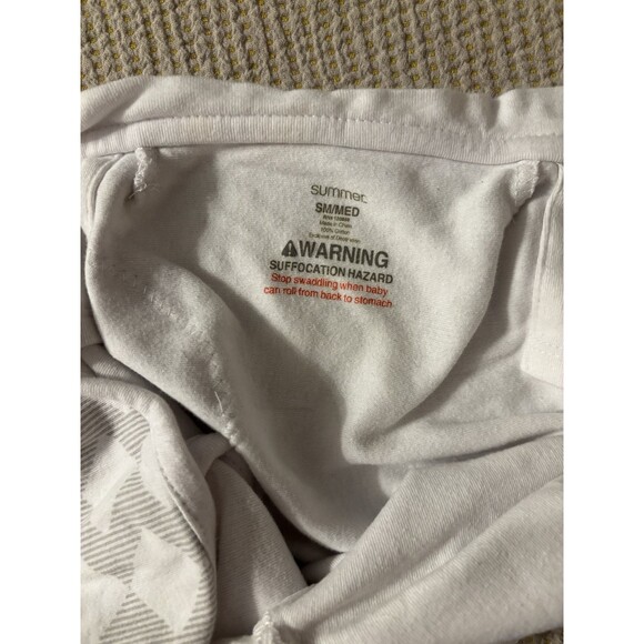 Swaddle Me Baby Wrap SM/MED 7-14 Lbs Lot of 2 100% Cotton Unisex Grey - Picture 4 of 9